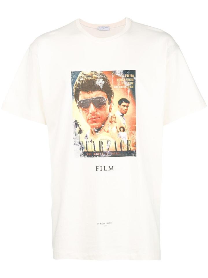 Ih Nom Uh Nit Scarface Movie Poster T-shirt - White
