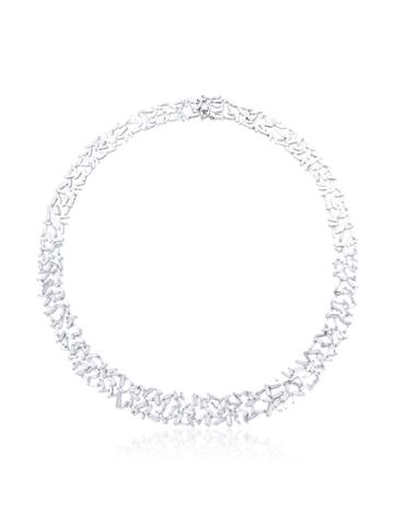 Suzanne Kalan Baguette Diamond Necklace - Metallic