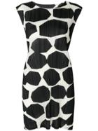 Pleats Please By Issey Miyake Pleated Dot Pattern Top - Black