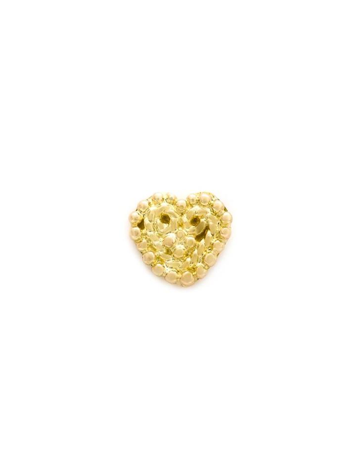 Hirondelle 18kt Gold Heart Motif Earring