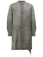 Ziggy Chen Patterned Slouch Shirt - Green