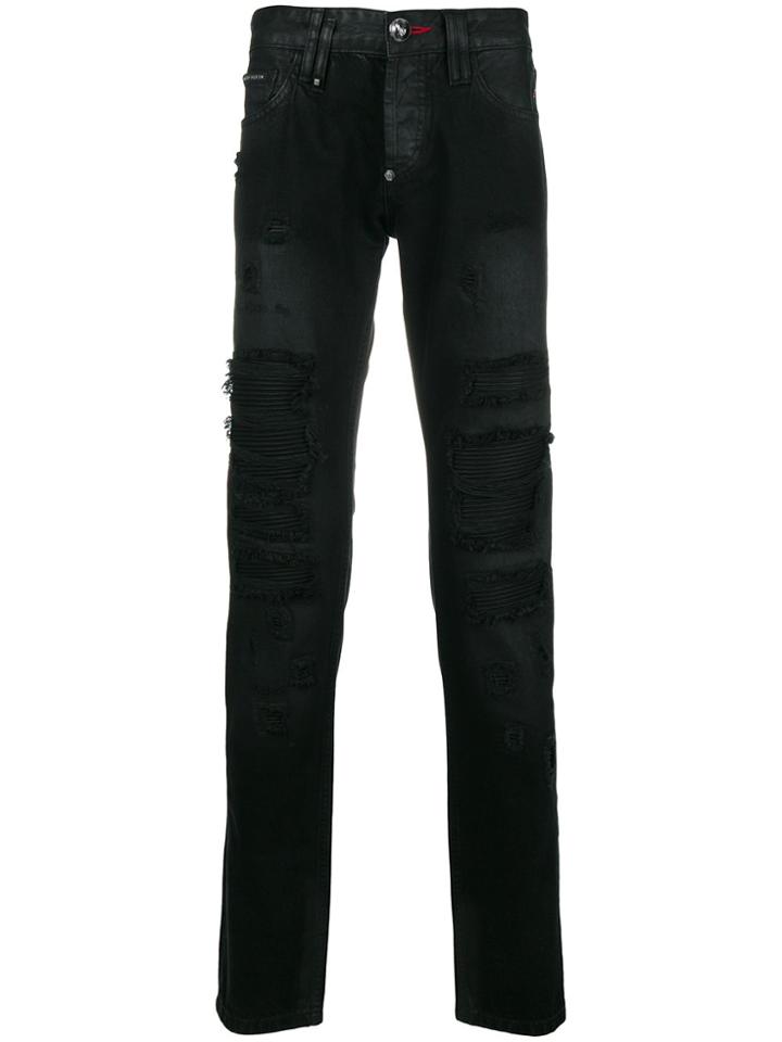 Philipp Plein Animal Bar Jeans - Black