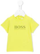 Boss Kids - Logo Print T-shirt - Kids - Cotton - 9 Mth, Yellow/orange