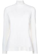 Sara Battaglia Roll Neck Sweater - White
