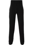 Maison Margiela High Waisted Track Pants, Men's, Size: 50, Black, Cotton/calf Leather