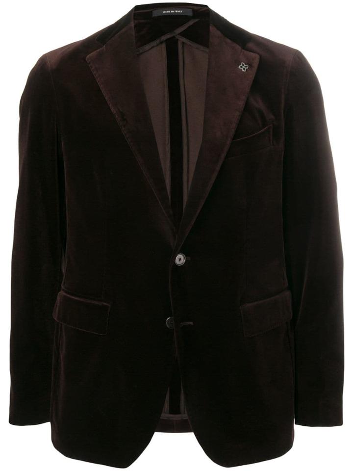 Tagliatore Buttoned Blazer - Brown