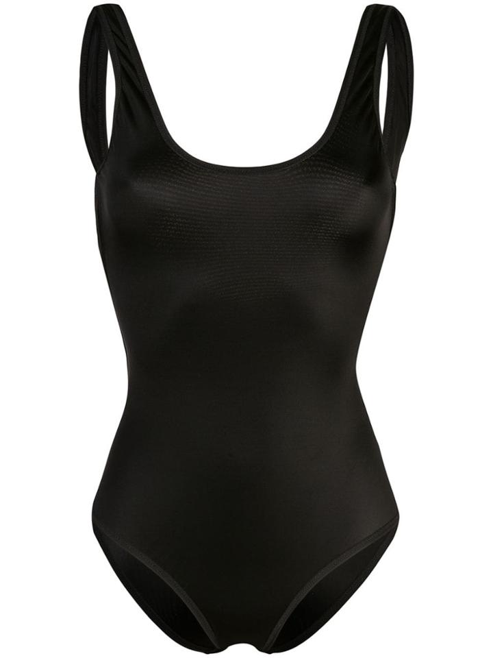 Natasha Zinko Back Print Swimsuit - Black