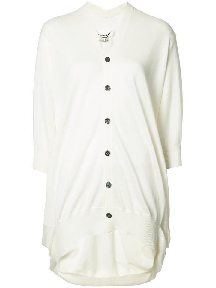 Junya Watanabe Comme Des Garçons Draped Cardigan, Women's, Size: Small, White, Wool