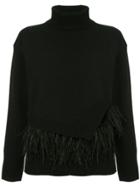 Le Ciel Bleu Feather Knit Jumper - Black