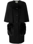 Fendi Short-sleeve Fitted Cardi-coat - Black