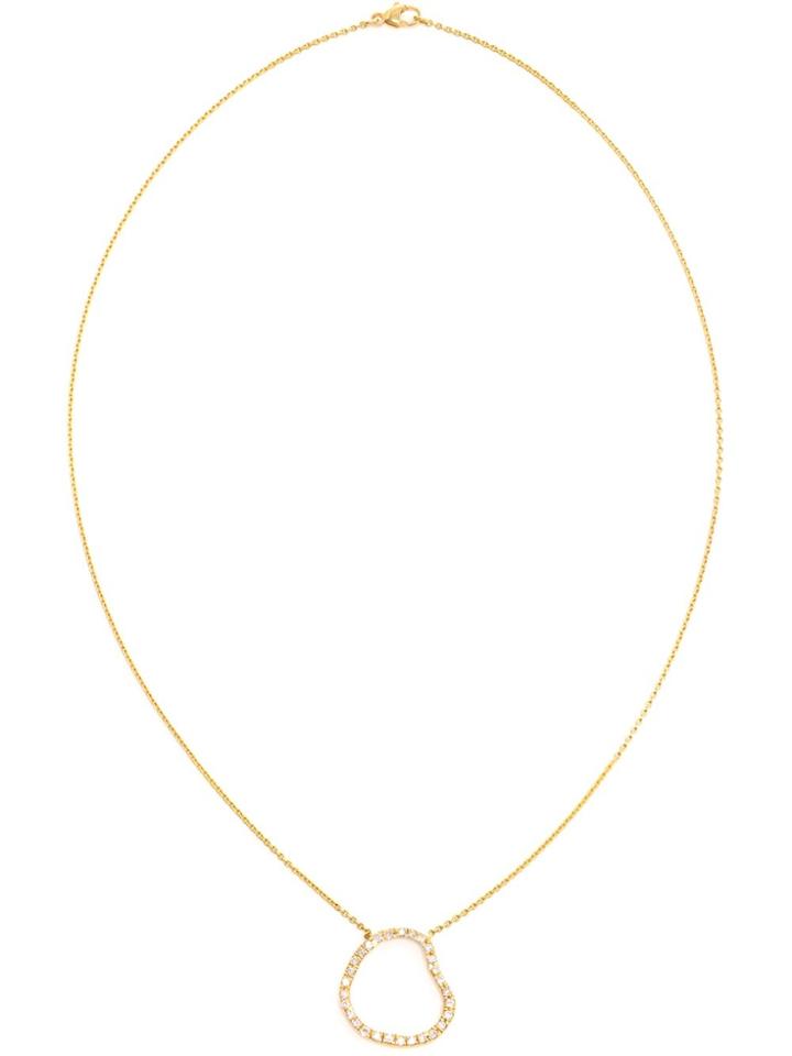 Kimberly Mcdonald Diamond Pendent Necklace - Yellow & Orange