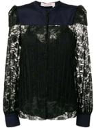See By Chloé Button Down Lace Blouse - Black