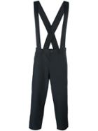 Comme Des Garçons Shirt Boy Cropped Salopette, Size: Small, Blue, Polyester/wool