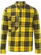 Comme Des Garçons Pre-owned Tartan Print Shirt - Yellow