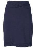 Romeo Gigli Vintage Draped Mini Skirt - Purple