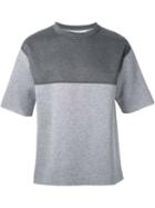 Marni Panelled Boxy T-shirt, Men's, Size: 50, Grey, Viscose/polyurethane