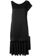 Gloria Coelho - Ruffled Dress - Women - Polyester/acetate - G, Black, Polyester/acetate