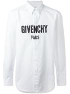 Givenchy Logo Print Shirt, Men's, Size: 42, White, Cotton