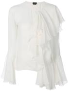 Tory Burch Mandarin Neck Blouse - White