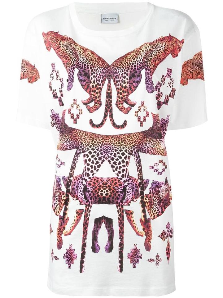 Marcelo Burlon County Of Milan 'muriel' T-shirt, Women's, Size: Small, White, Cotton
