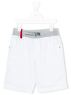 Lapin House - Contrast Waistband Shorts - Kids - Cotton/spandex/elastane - 5 Yrs, Toddler Boy's, White