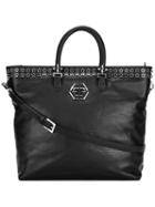 Philipp Plein Dundee Tote, Women's, Black, Calf Leather