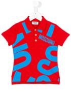 Moschino Kids Logo Print Polo Shirt, Boy's, Size: 6 Yrs, Red