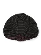 Biba Vintage Striped Turban Hat, Women's, Size: Small, Black