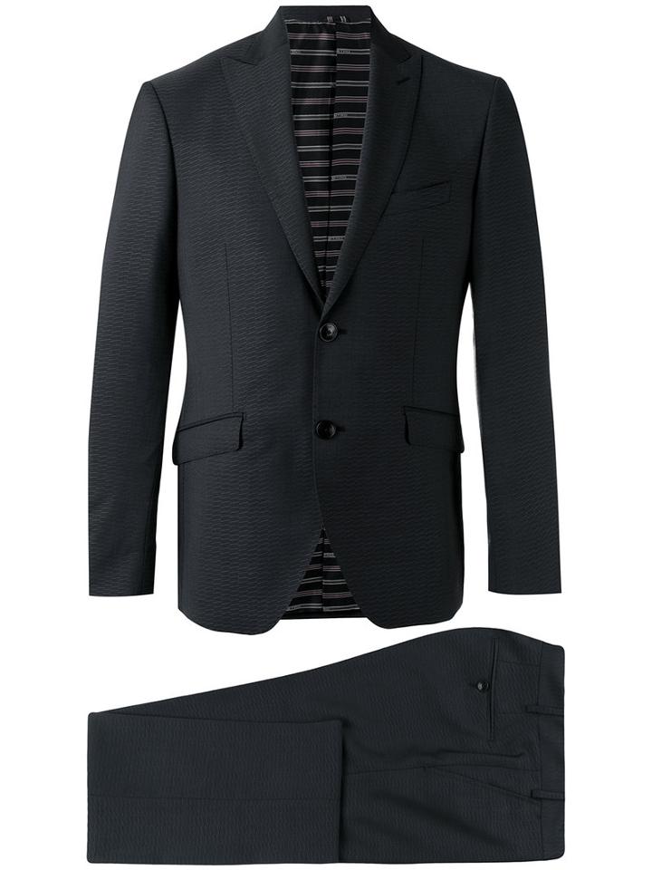 Etro - Patterned Two-piece Suit - Men - Polyester/acetate/cupro/wool - 48, Black, Polyester/acetate/cupro/wool
