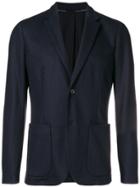 Paolo Pecora Classic Fitted Blazer - Blue