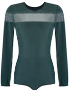 Giuliana Romanno Panelled Body, Women's, Size: Medium, Green, Polyamide/spandex/elastane