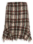 Junya Watanabe Comme Des Garçons Vintage Check Bouclé Skirt -