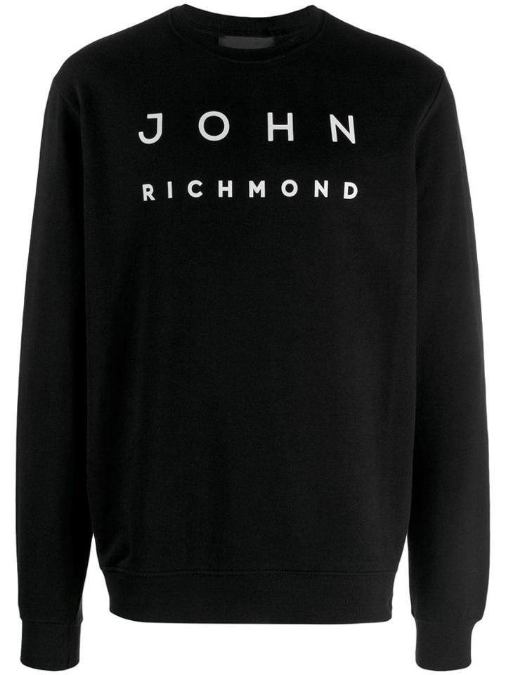 John Richmond Contrast Logo Jumper - Black