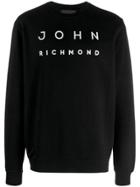 John Richmond Contrast Logo Jumper - Black