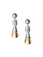 Burberry Gold And Palladium-plated Hoof Earrings