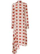 Marni Checked Ruffle Hem Dress - Nude & Neutrals