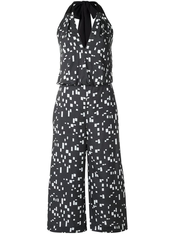 Andrea Marques Printed Jumpsuit, Women's, Size: 40, Black, Viscose