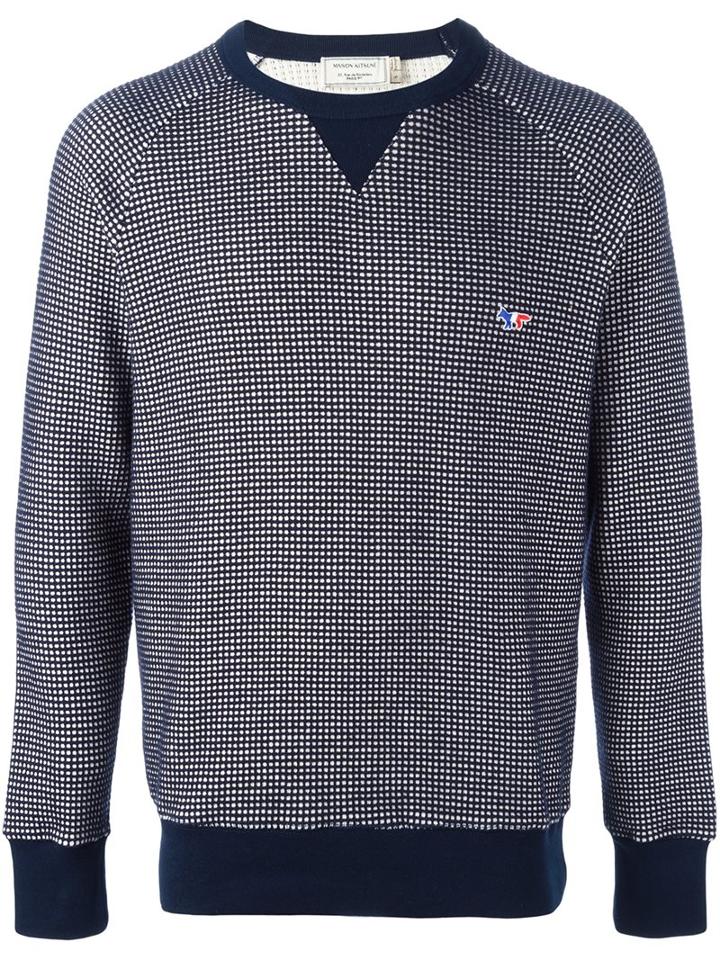 Maison Kitsuné Dotted Motif Jumper