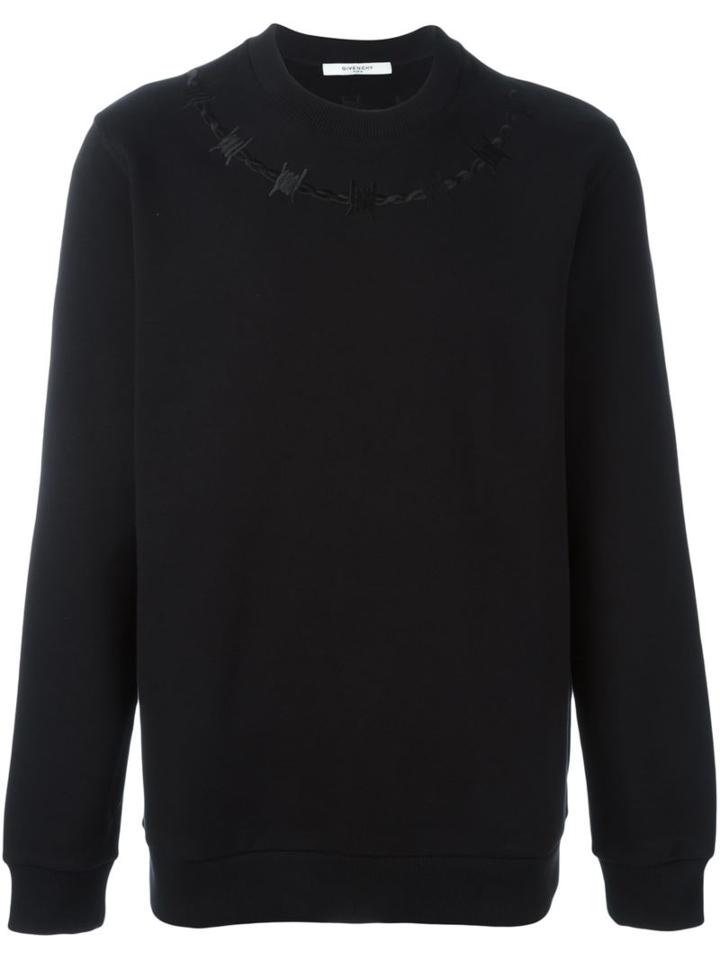 Givenchy Barbed Wire Embroidered Sweatshirt