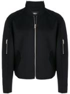 Yang Li Slim-fit Zipped Jacket - Black