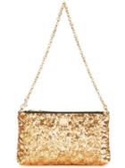 Dolce & Gabbana Sequin Clutch, Women's, Grey, Pvc