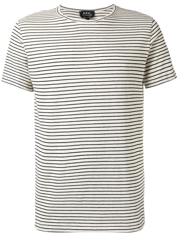 A.p.c. Striped T-shirt - White