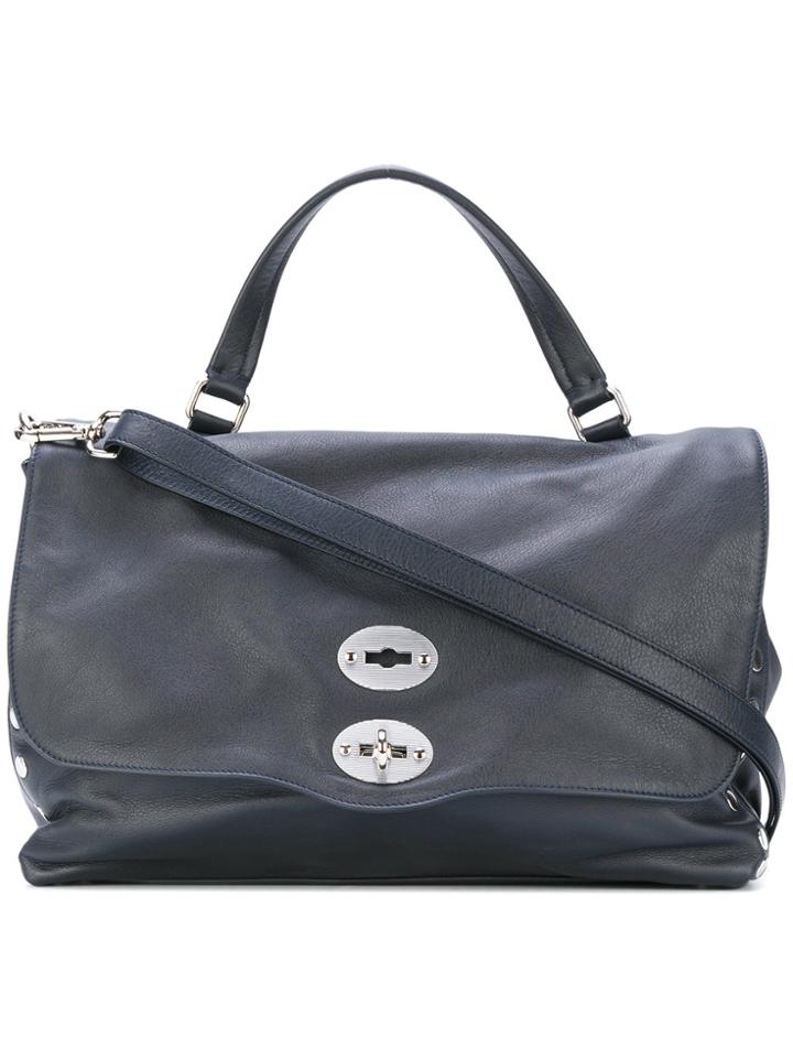 Zanellato Stud Detail Tote - Blue