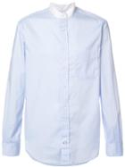 Gitman Vintage Banded Collar Shirt, Men's, Size: Small, Blue, Cotton