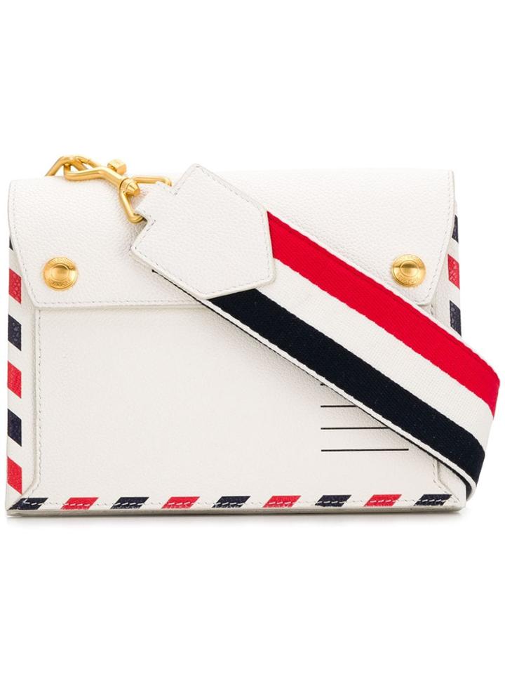 Thom Browne Mail Clutch - White