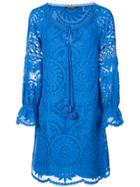 Kobi Halperin Lace Detail Tassel Dress - Blue