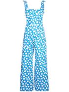 Warm Jessie Floral Jumpsuit - Blue