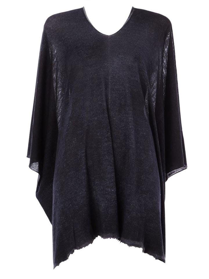 Avant Toi Bat Sleeve Top, Women's, Blue, Silk/cashmere