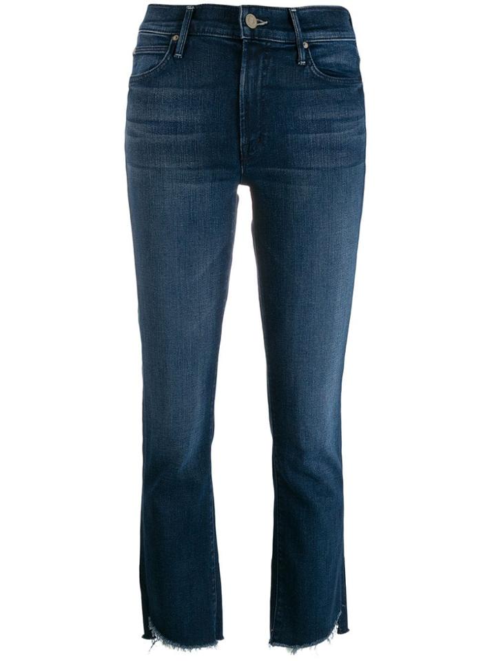 Mother Straight Leg Jeans - Blue
