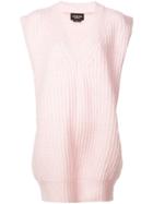 Calvin Klein 205w39nyc V-neck Knitted Top - Pink